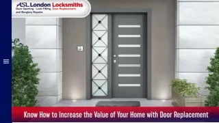 Know How to Increase the Value of Your Home with Door Replacement