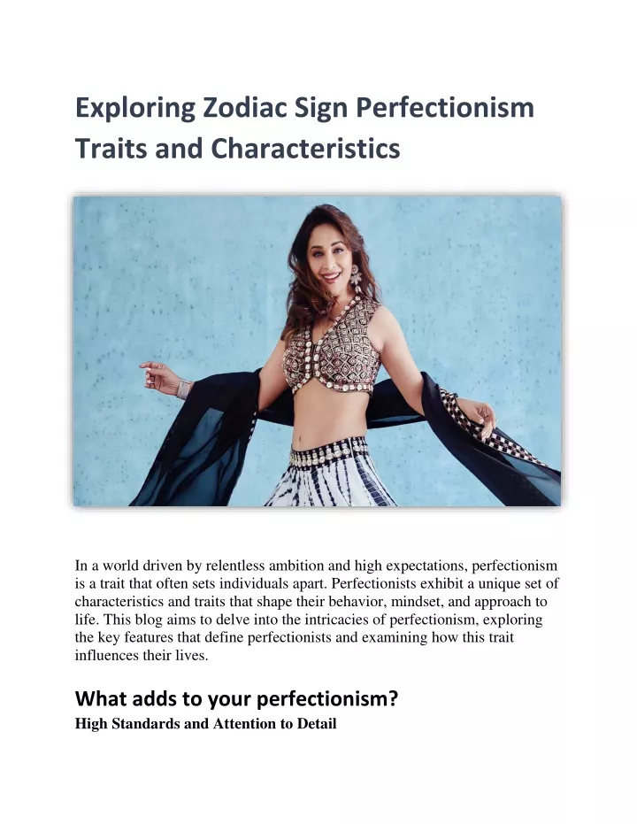 exploring zodiac sign perfectionism traits