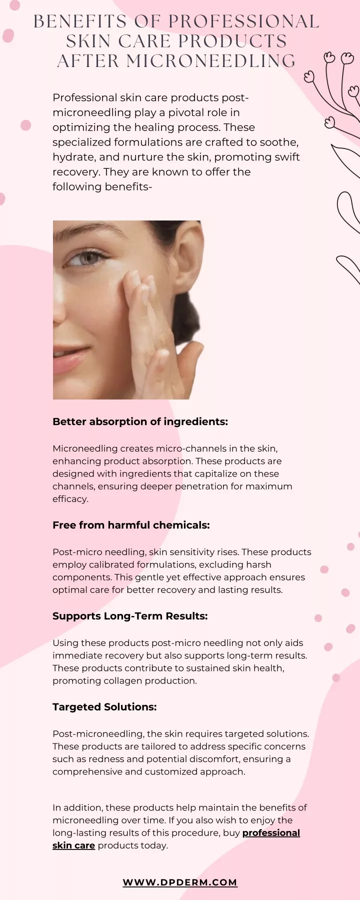 benefits of professional skin care products after