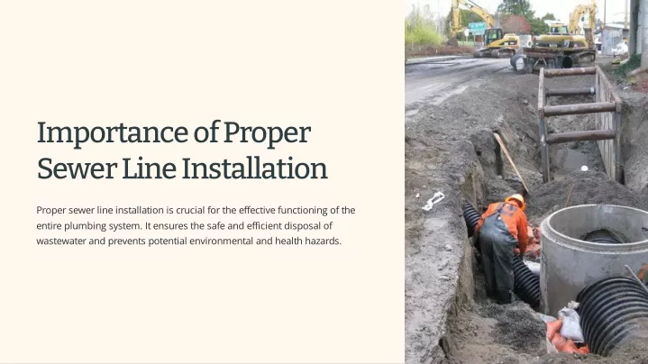 importance of proper sewer line installation