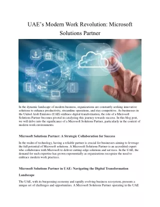 uae s modern work revolution microsoft solutions