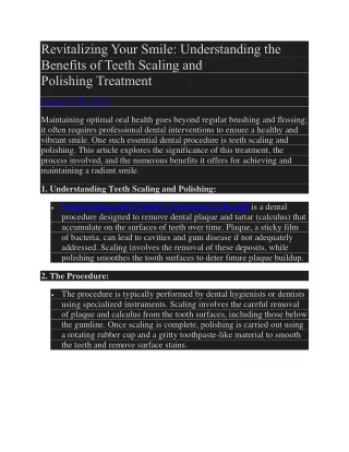 revitalizing your smile understanding
