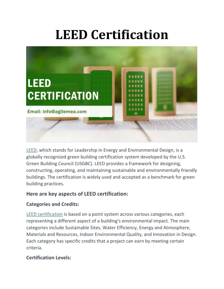 leed certification