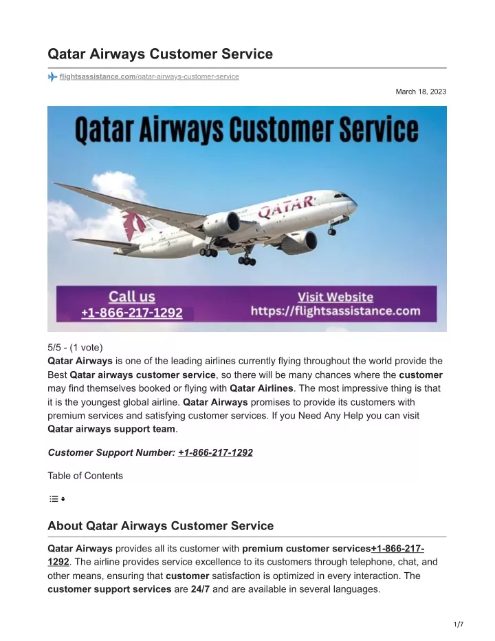 qatar airways customer service