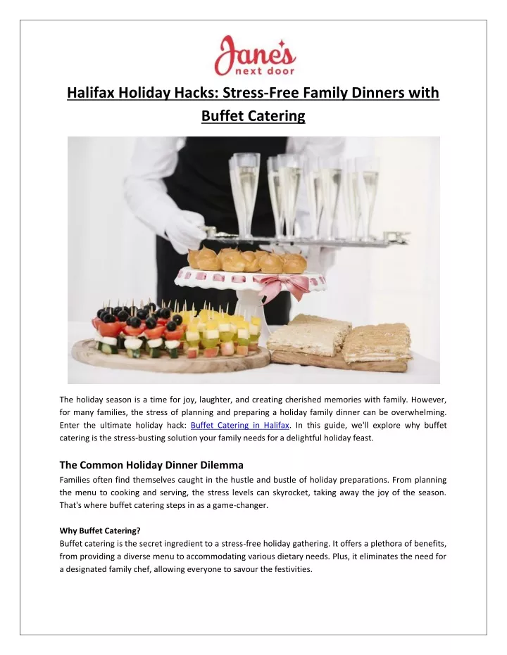 halifax holiday hacks stress free family dinners