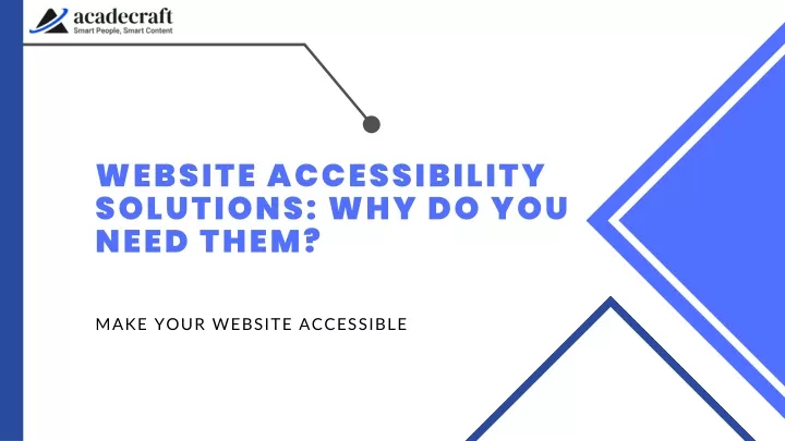 website accessibility solutions why do you need