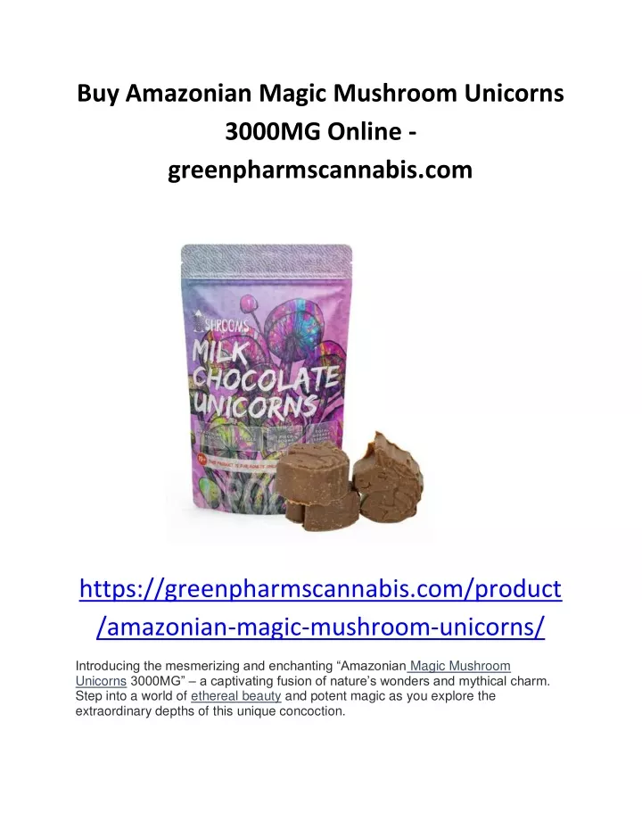 buy amazonian magic mushroom unicorns 3000mg