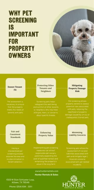 Why Pet Screening is important For Property Owners