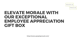 Elevate Morale with Our Exceptional Employee Appreciation Gift Box