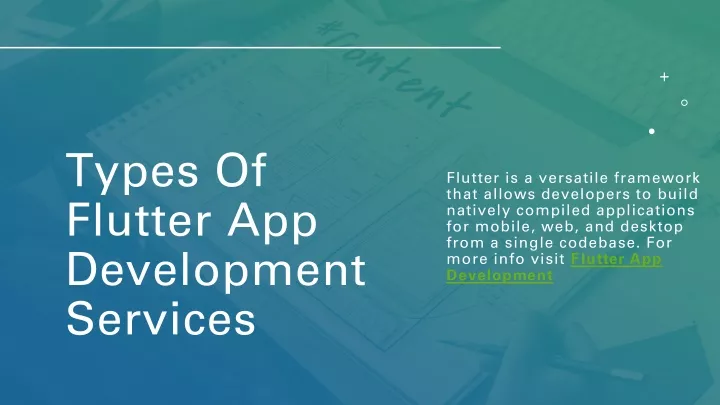 types of flutter app development services