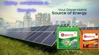 Battery manufacturer in Karnataka