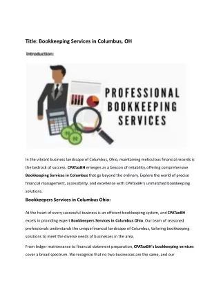 title bookkeeping services in columbus oh