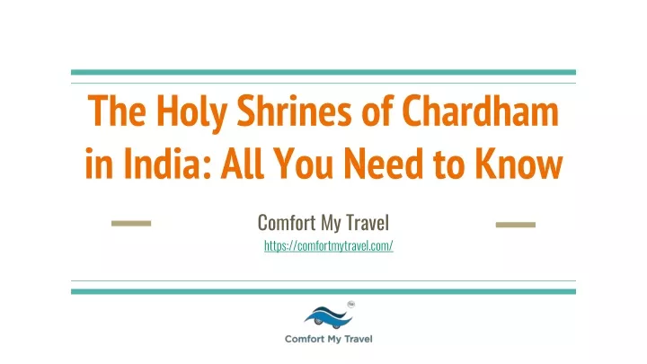 the holy shrines of chardham in india all you need to know