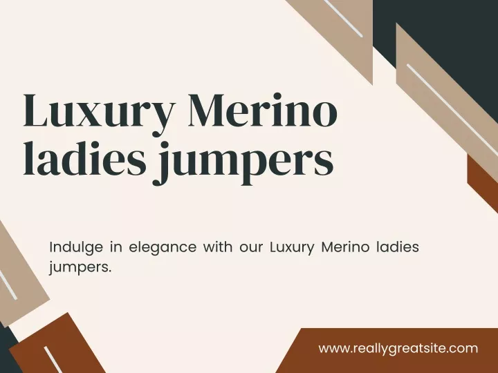 luxury merino ladies jumpers