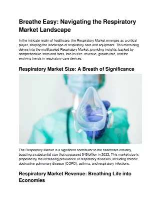 Exploring Triumphs in the Respiratory Landscape