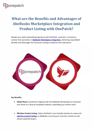 what are the benefits and advantages of abebooks