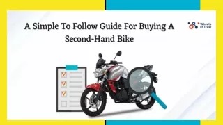 A Simple To Follow Guide For Buying A Second-Hand Bike