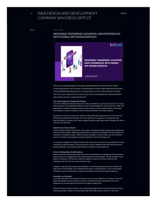web design and development company san diego