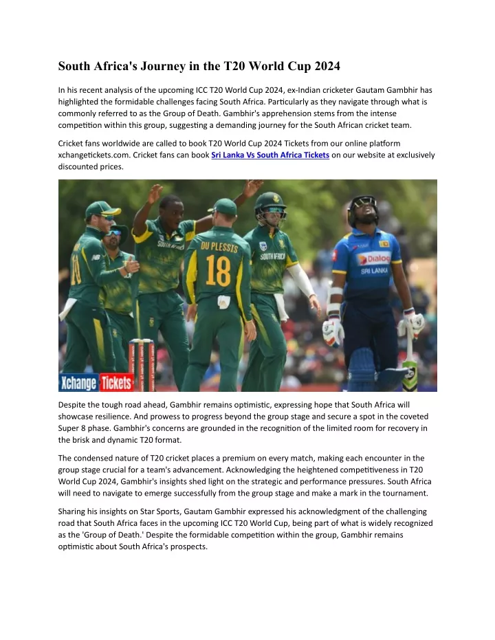 south africa s journey in the t20 world cup 2024