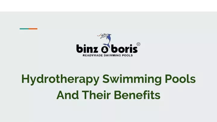 hydrotherapy swimming pools and their benefits