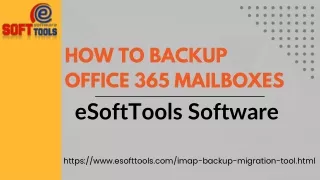 How to Backup Office365 Mailboxes