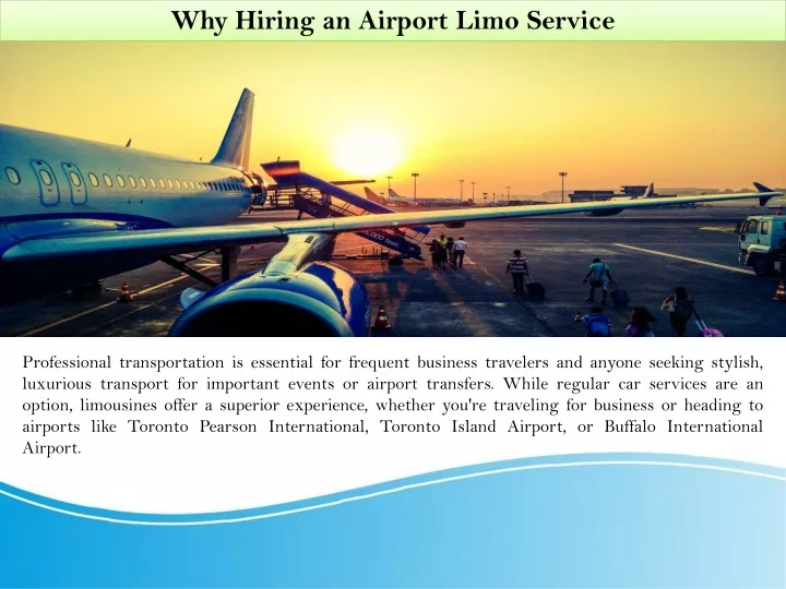 why hiring an airport limo service