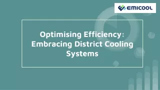 District Cooling System | District Cooling for Commercial Buildings