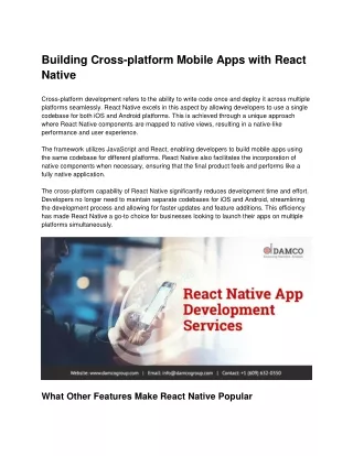 Implement Performance Optimization Strategies by Hiring React Native Developers