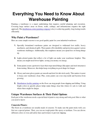 everything you need to know about warehouse