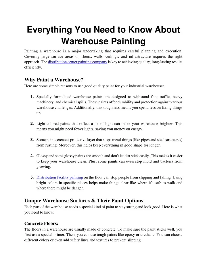 everything you need to know about warehouse