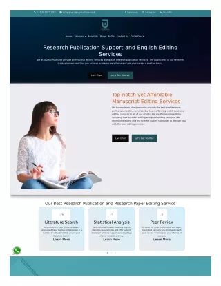 Research Publication Support and English Editing Services