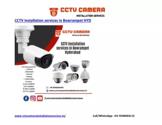 cctv installation services in bowrampet hyd
