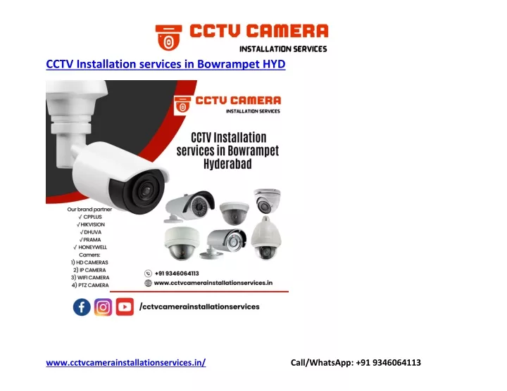 cctv installation services in bowrampet hyd