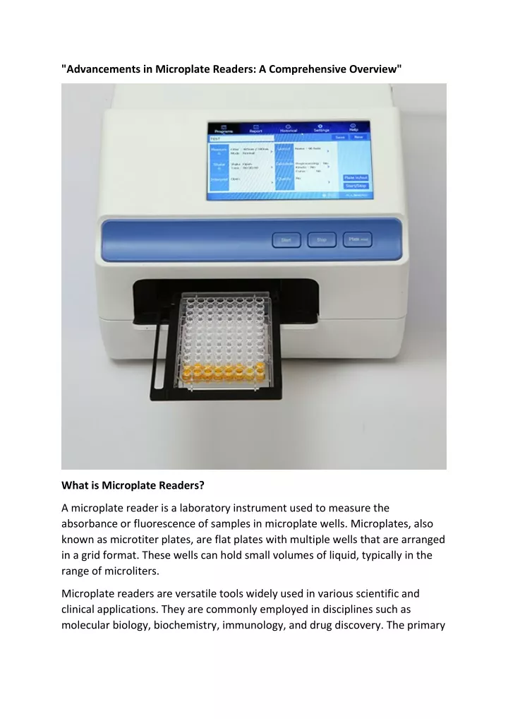 advancements in microplate readers