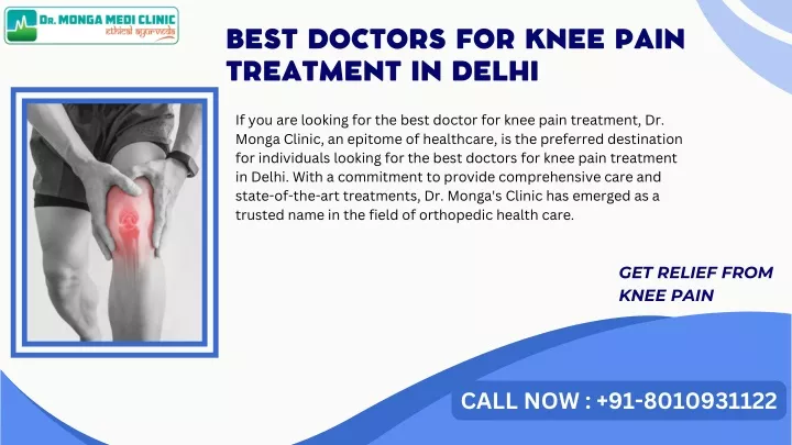 best doctors for knee pain treatment in delhi