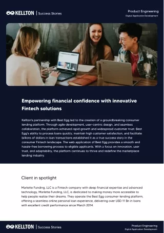Success Story-Empowering Financial Confidence with Innovative Fintech Solutions