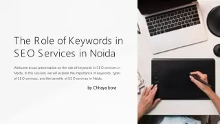 the role of keywords in seo services in noida
