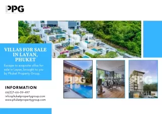 Villas for Sale in Layan, Phuket