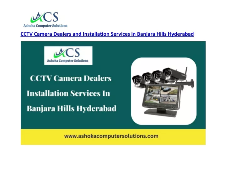 cctv camera dealers and installation services