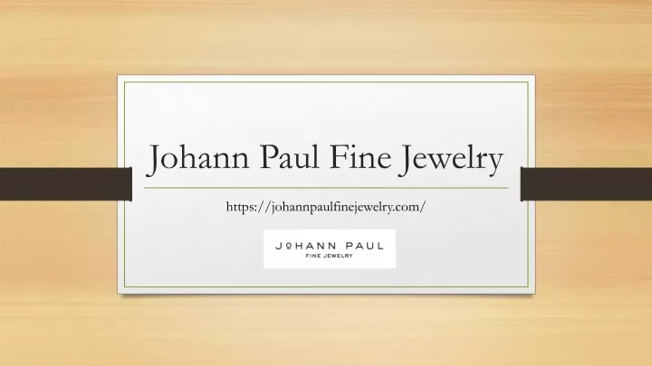 johann paul fine jewelry