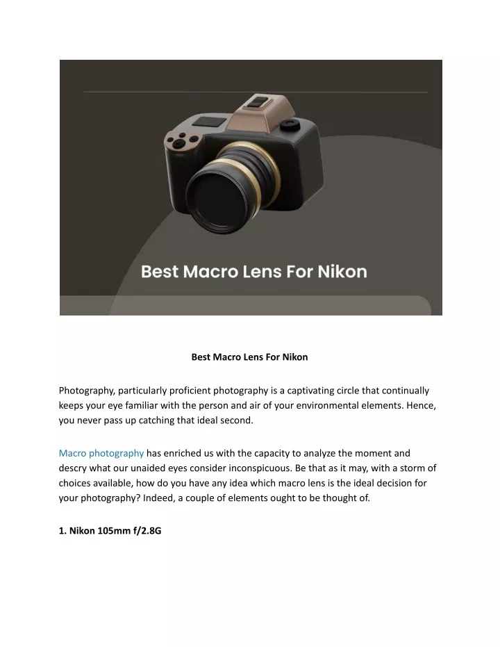 best macro lens for nikon