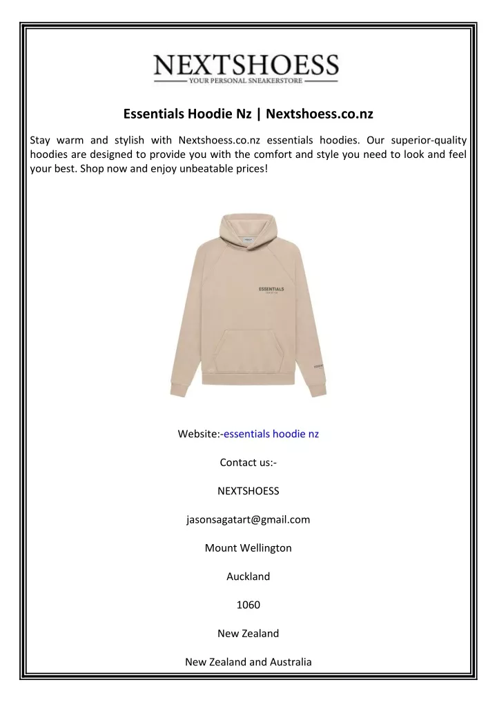 essentials hoodie nz nextshoess co nz