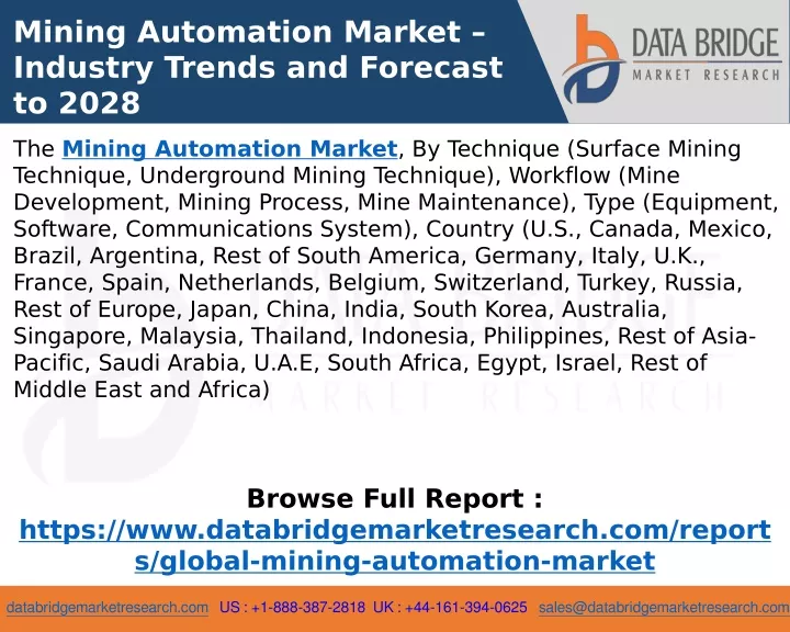 mining automation market industry trends