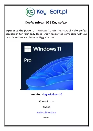 PPT - Windows 10 Key Evgkey.com PowerPoint Presentation, free download ...