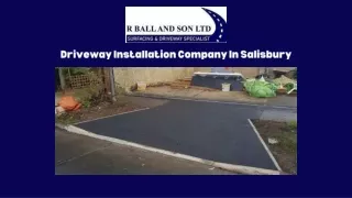 Driveway Installation Company In Salisbury