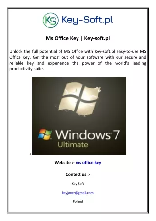 ms office key key soft pl