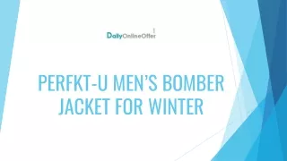Winter Wardrobe Essential - Stylish Men's Bomber Jackets