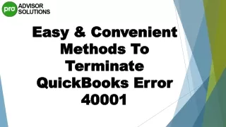 easy convenient methods to terminate quickbooks