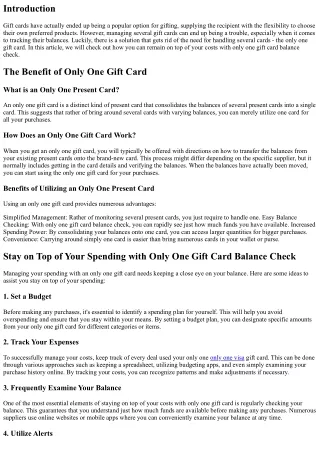Stay on Top of Your Costs with Only One Gift Card Balance Examine