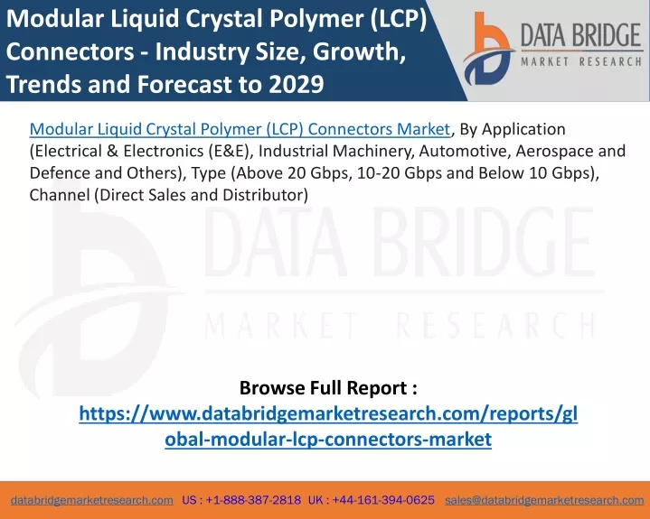 modular liquid crystal polymer lcp connectors